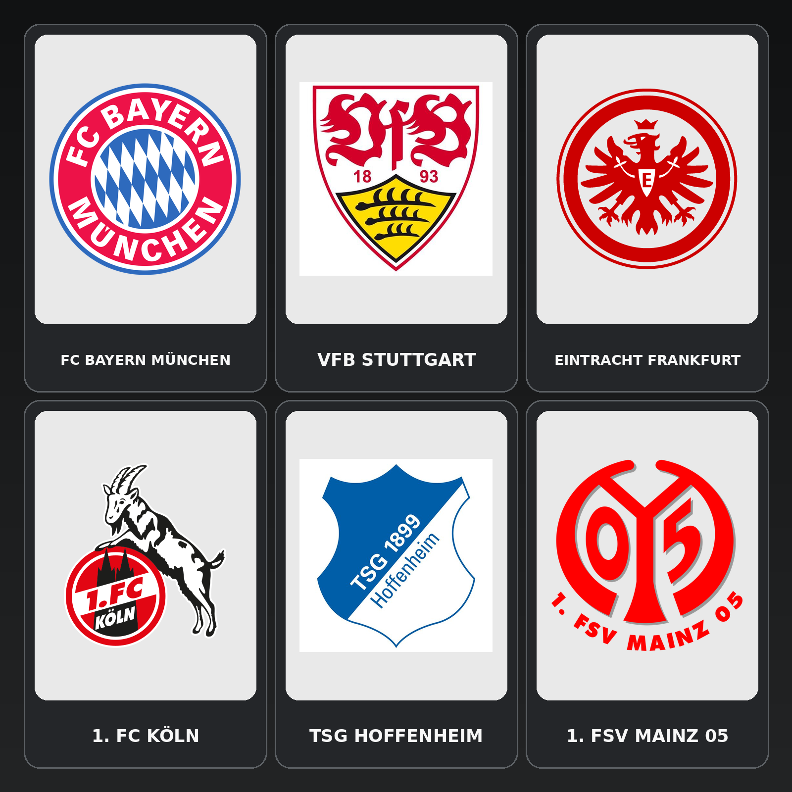 Selected clubs from the U16 tournament in May 2026